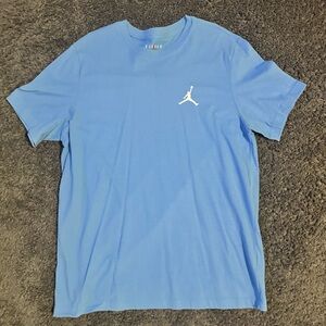 Jordan Blue Short Sleeve Tee with Iconic Jumpman Logo